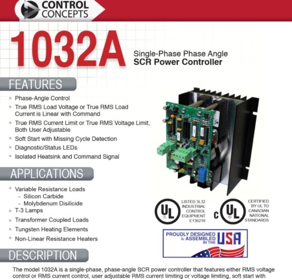 1032A Single Phase Power Controller — Image 1