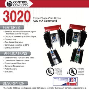3020 Three Phase Power Controller
