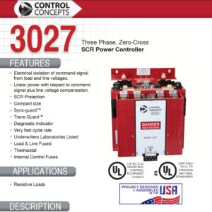 3027 Three Phase Power Controller